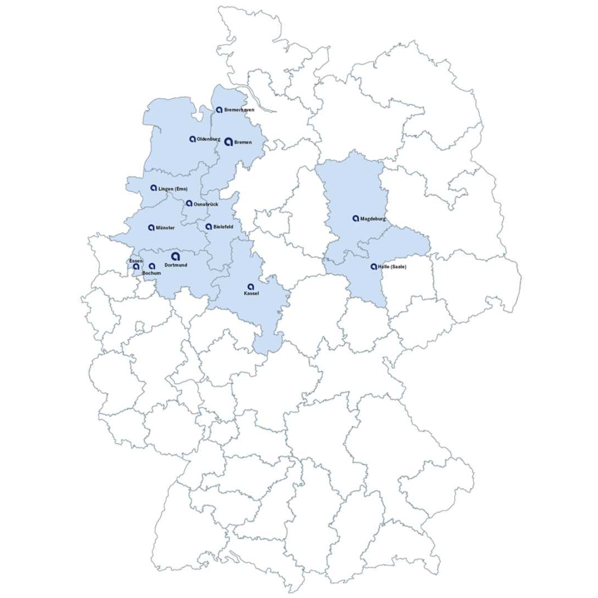 STO Zuständigkeitsgebiet Region Nord-West + Sachsen-Anhalt