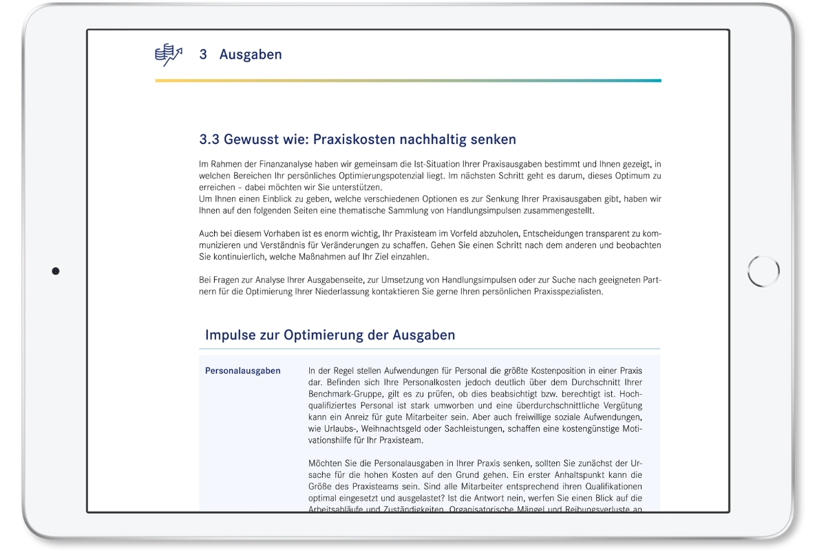 Impulse zur Gewinnoptimierung in der Praxis Impulse zur Gewinnoptimierung in der Praxis