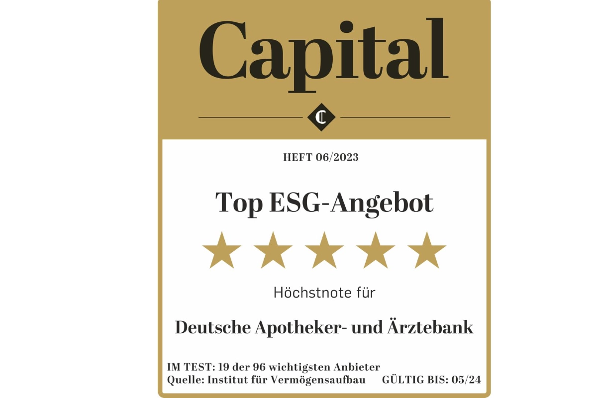 Auszeichnung Capital Top-ESG-Angebot
