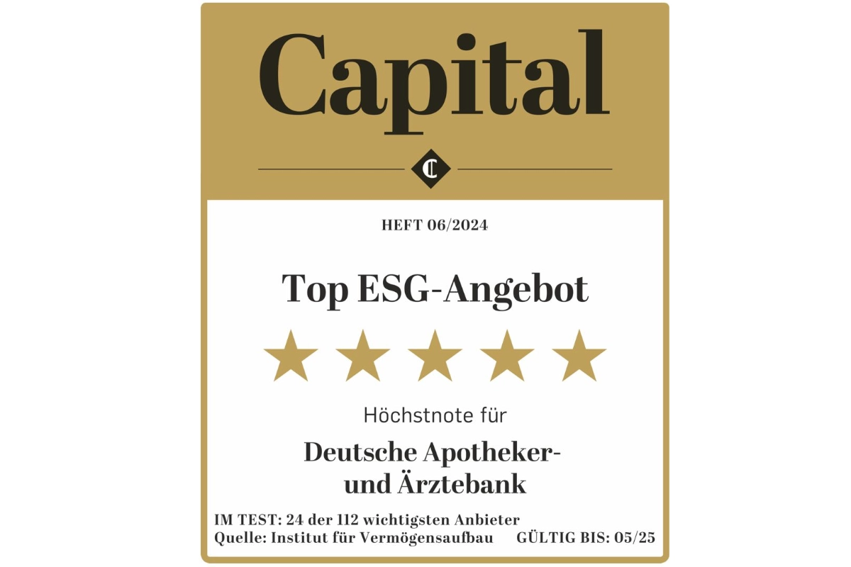 Auszeichnung Capital Top-ESG-Angebot Auszeichnung Capital Top-ESG-Angebot