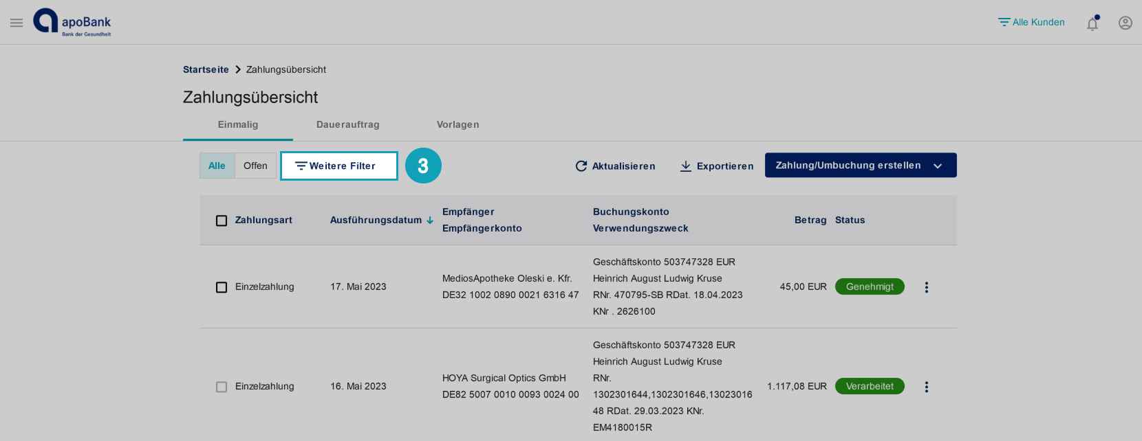 Überweisungsvorlage Überweisungsvorlage