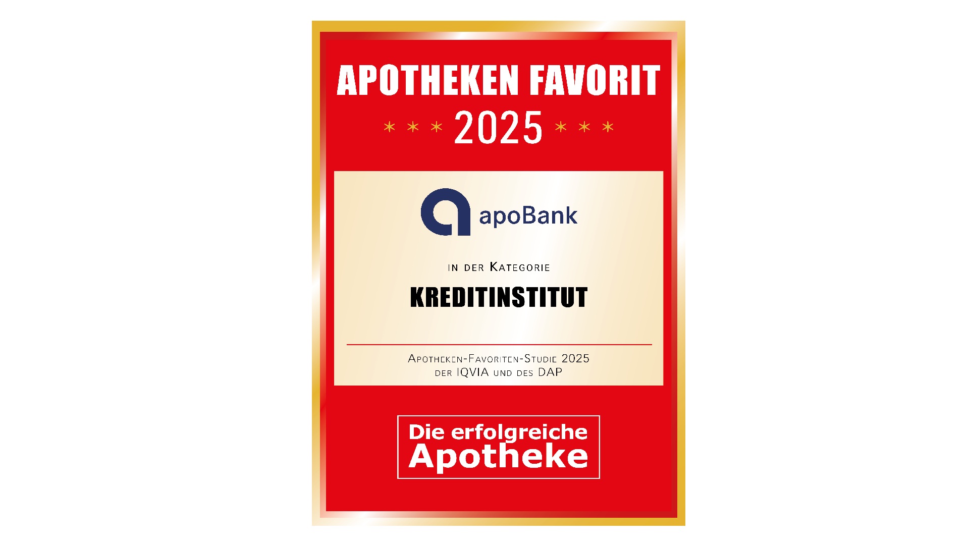 Auszeichnung als Partner in Finanzfragen