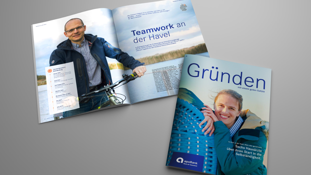 Die Gründerbroschüre der apoBank Gründergeschichten von Existenzgründern