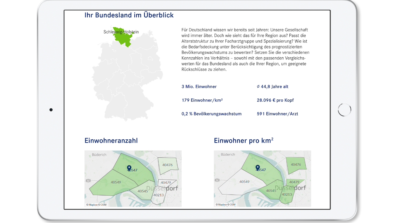 Standortanalyse mit medizinischem Kaufkraft-Index