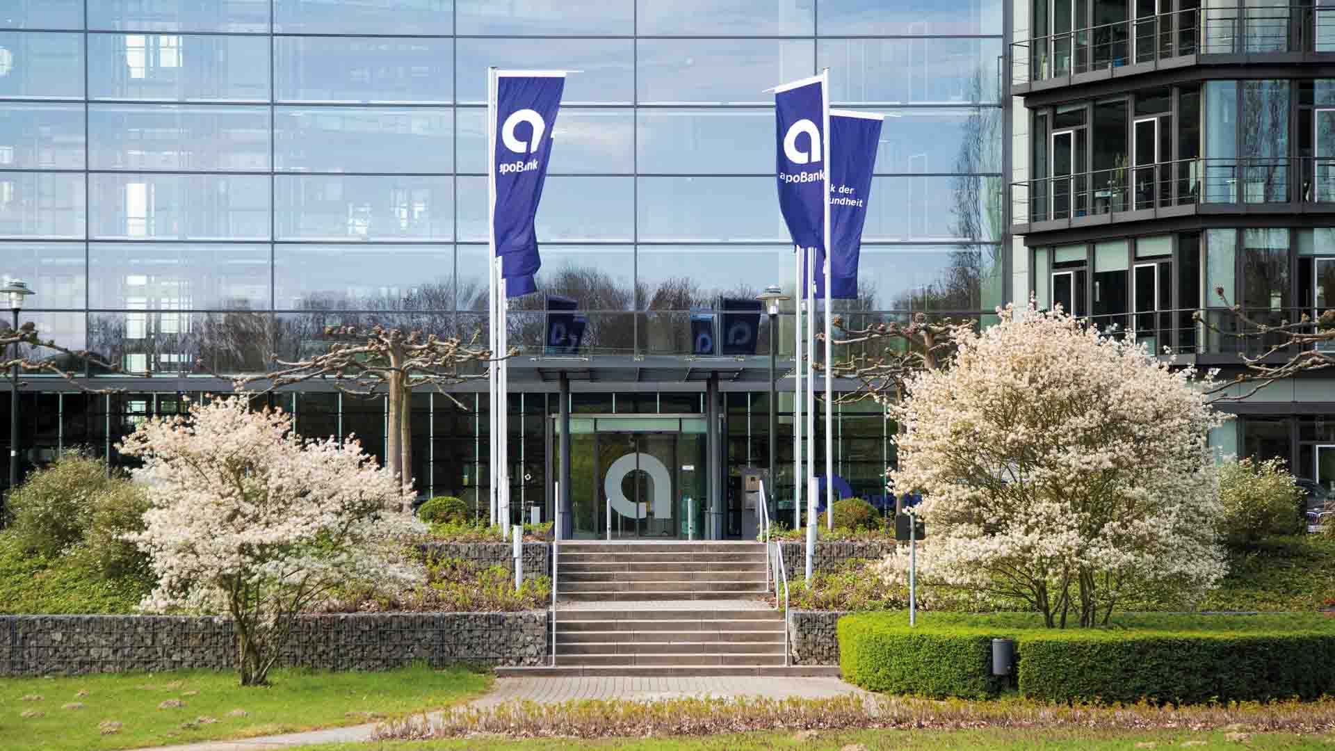 Die apoBank als Arbeitgeberin Foto der apoBank-Zentrale in Düsseldorf