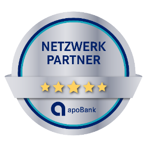 Siegel der apoBank für Top-Netzwerkpartner