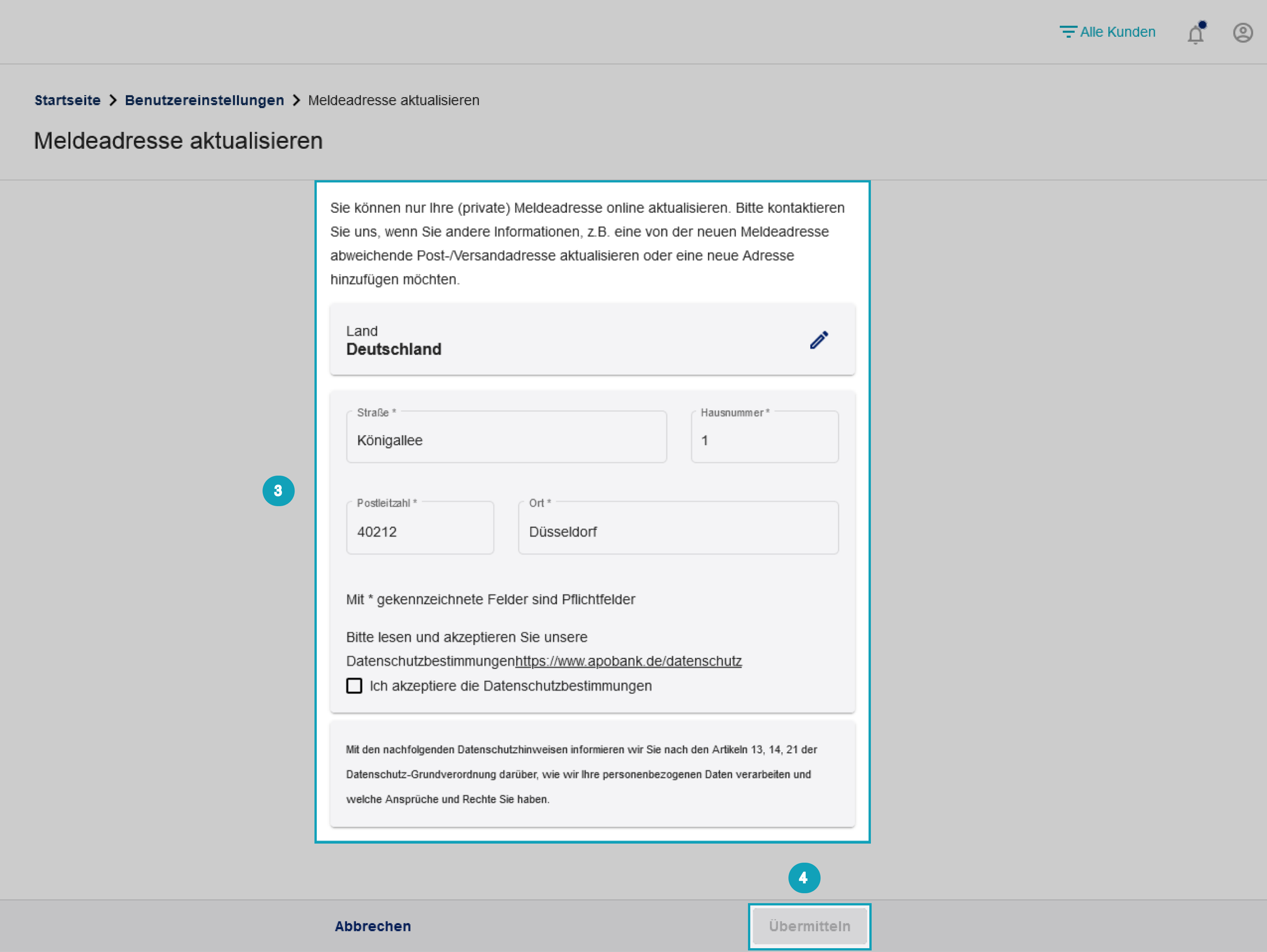 Bitte bestätigen Sie die Datenschutzbestimmungen Bitte bestätigen Sie die Datenschutzbestimmungen