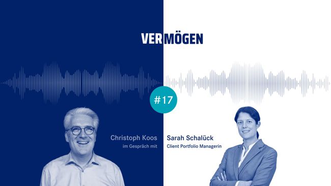 Podcast Vermögen Teaserbild mit Christoph Koos und Sarah Schalück