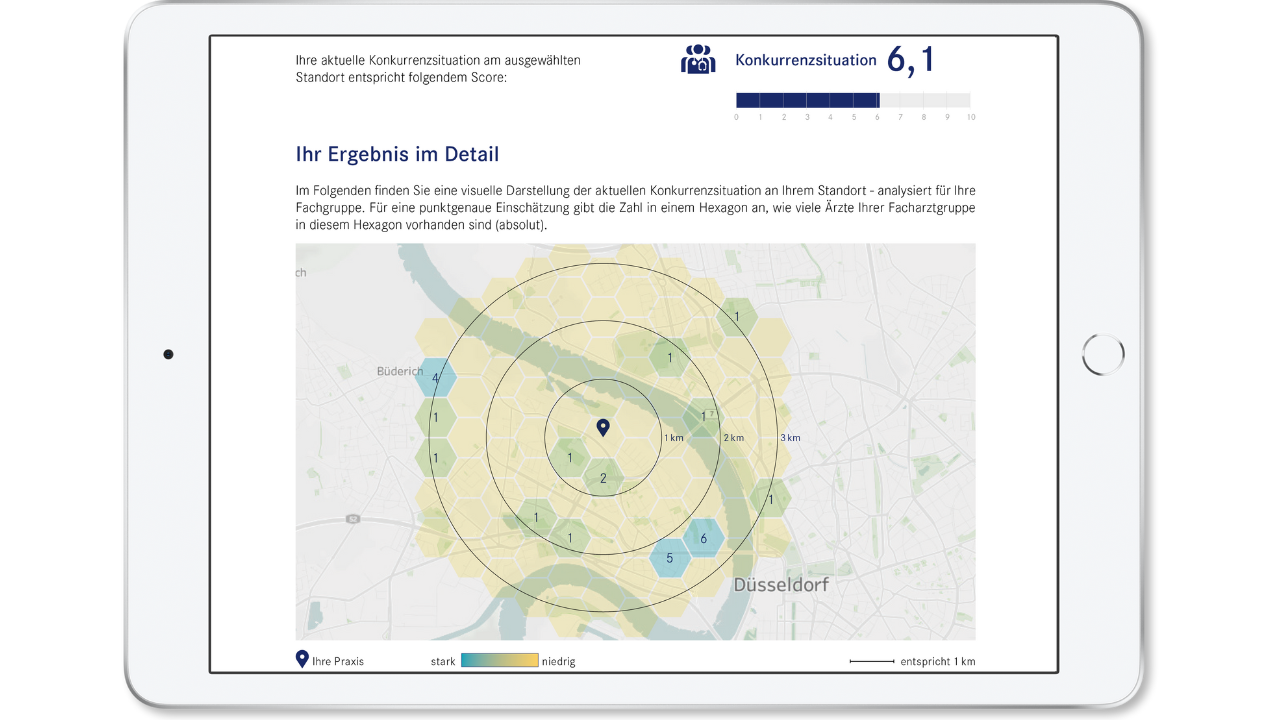 Standortanalyse mit medizinischem Kaufkraft-Index