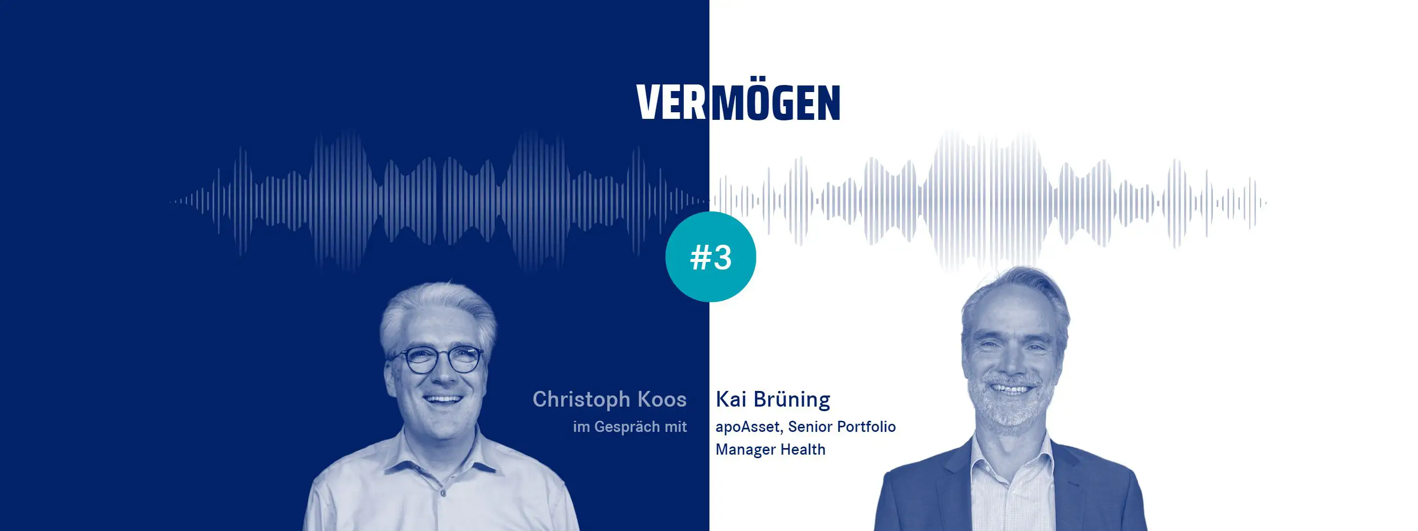 Teaserbild zur dritten Episode von Vermögen, dem Anlagepodcast der apoBank